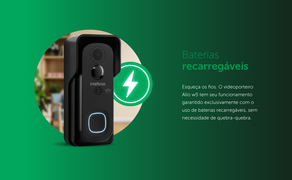 Video porteiro Wi-Fi Allo w5